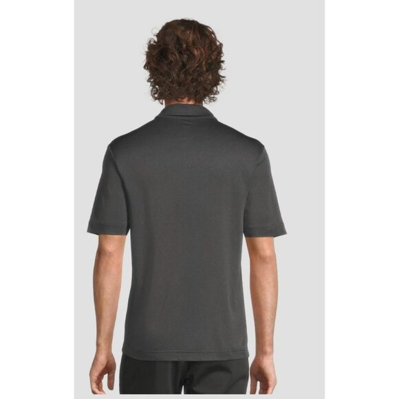Knoss Links Men's Black Heather Performance Polo - Large GR15 - Picture 2 of 2